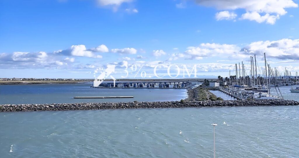 Appartement T2- belle vue sur le Port & les bateaux – parkin – 3 pièces – 1 chambre – 43 m²