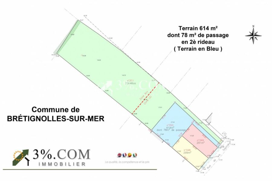 Terrain à vendre à Bretignolles sur mer