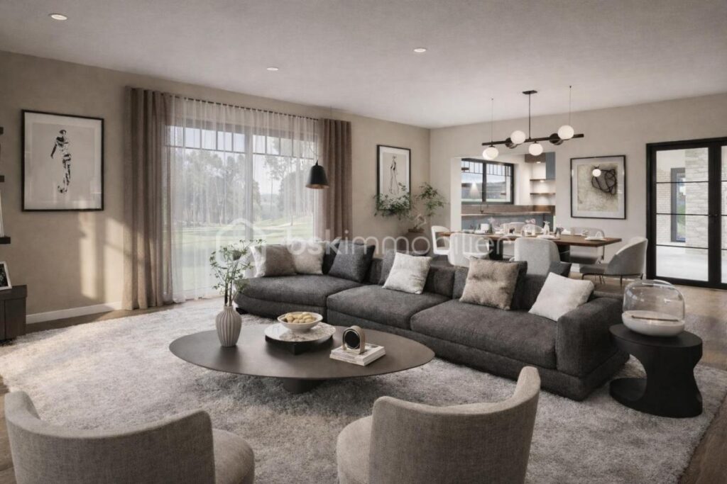 Spacieuse maison avec vue imprenable sur le golf des Dunes – 8 pièces – 6 chambres – 235 m²