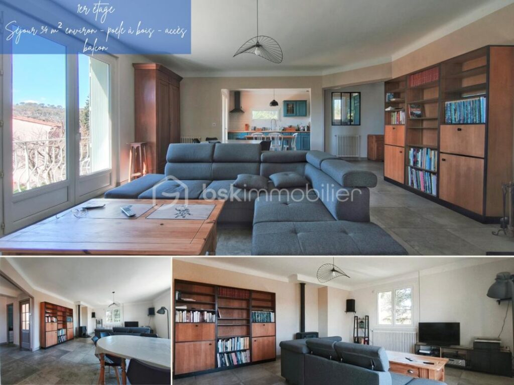 Maison familiale avec vue dominante – 6 pièces 170 m² – 6 pièces – 5 chambres – 170 m²