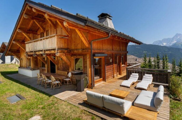 chalet Chamonix vue montagne