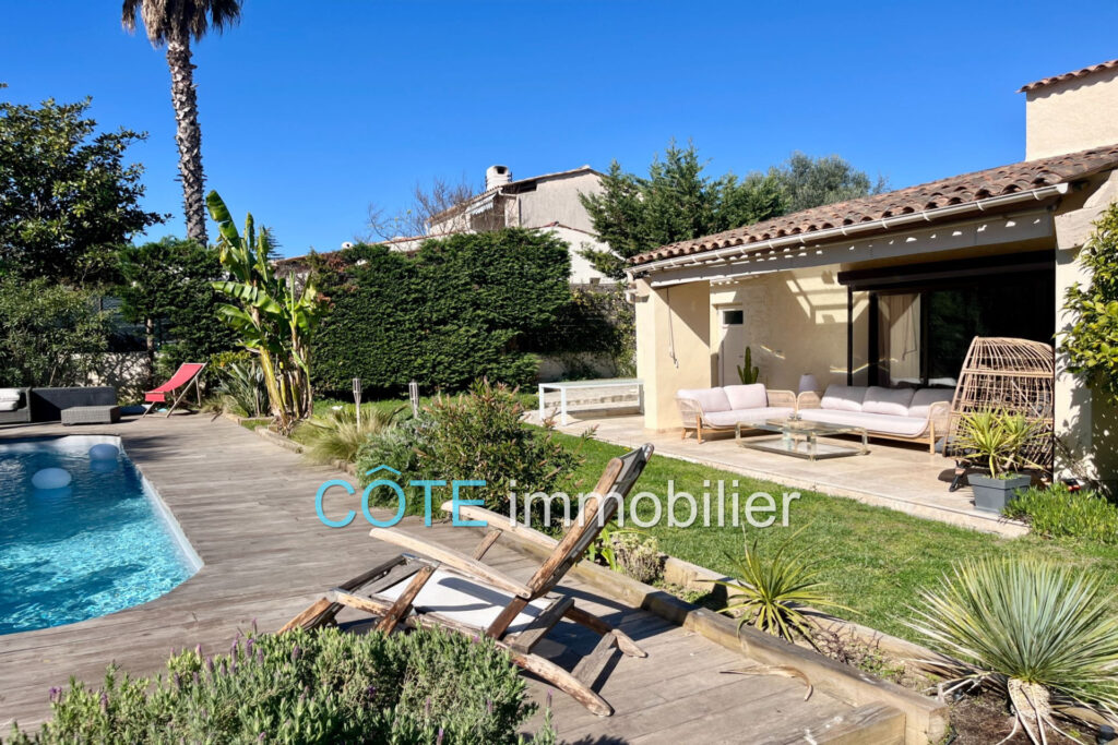 ANTIBES PROCHE CENTRE MAISON FAMILIALE 4 CHAMBRES PISCINE – 5 pièces – 4 chambres – 130.00 m²