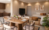 Appartement dans un domaine privilégié au pied du village de G – 2 pièces – 1 chambre – 42.00 m²
