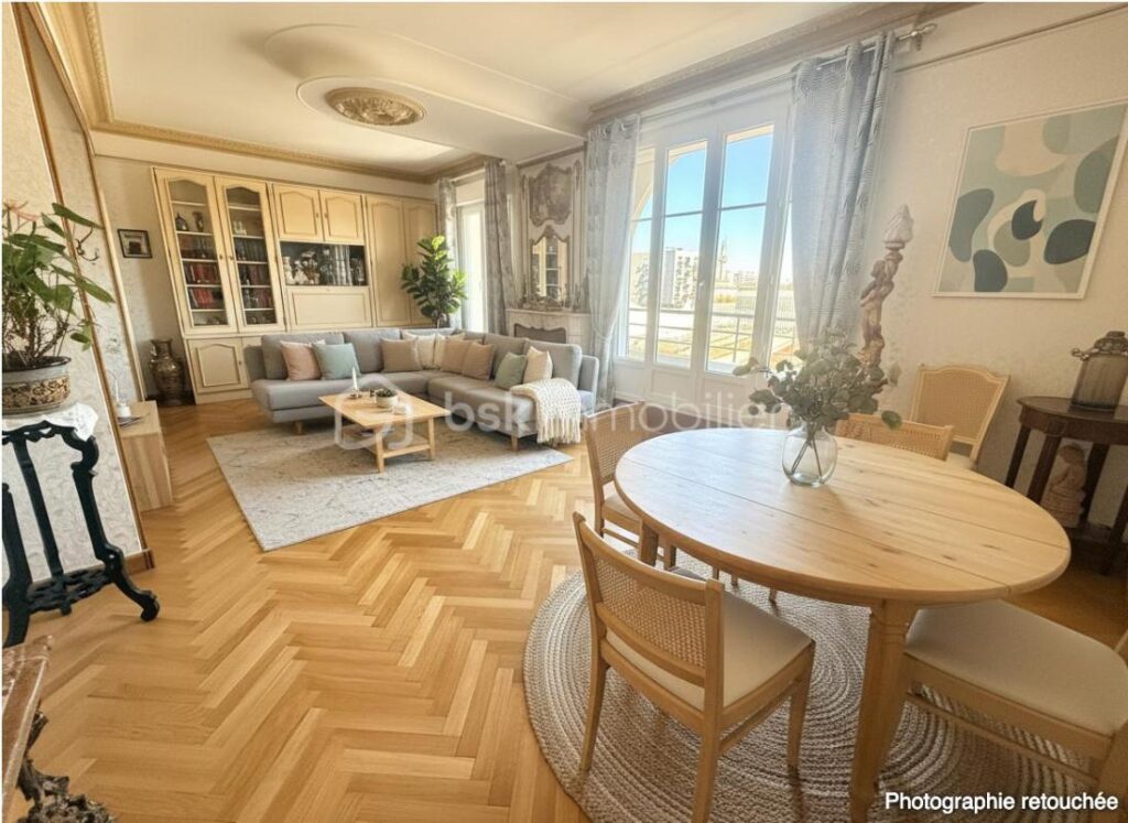🏙️ Appartement 5 pièces – 86 m² – Centre-ville de Rennes VUE A 180° Au 6ᵉ étage avec ascenseur – 4 pièces – 2 chambres – 86 m²