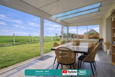 Maison familiale avec double garage et véranda – 6 pièces – 5 chambres – 198 m²