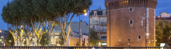 Perpignan vue sur le castillet