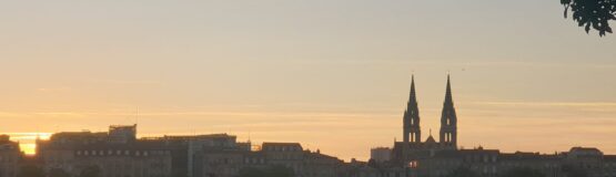 vue garonne rive droite coucher de soleil