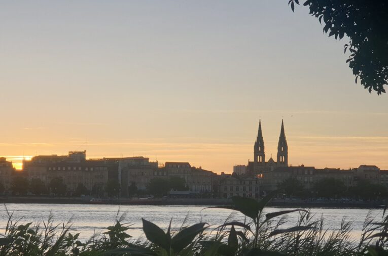 vue garonne rive droite coucher de soleil