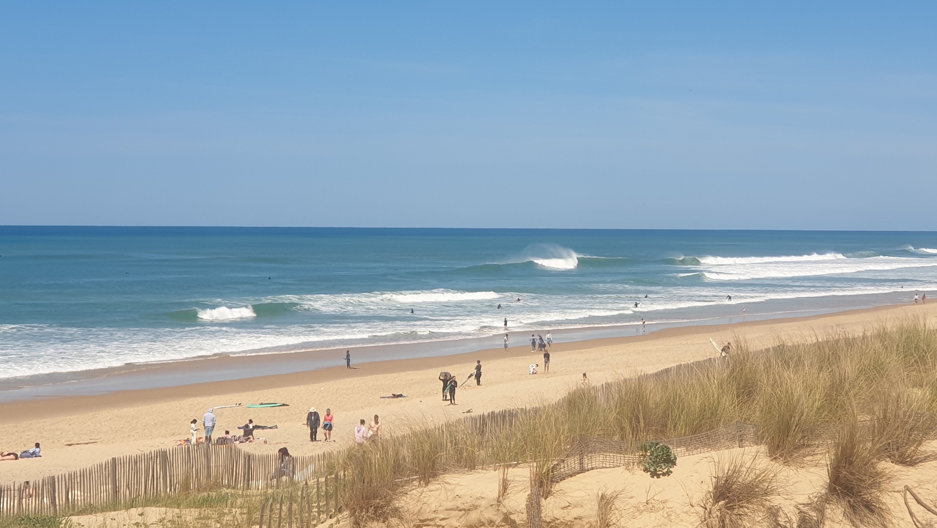 vue mer Lacanau plage