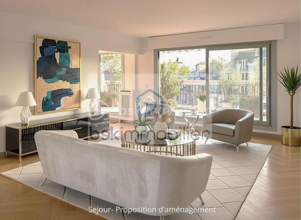 Appartement 3 pièces – 46 m² d&rsquo;espace extérieur – étage élevé – double exposition – 3 pièces – 2 chambres – 72 m²