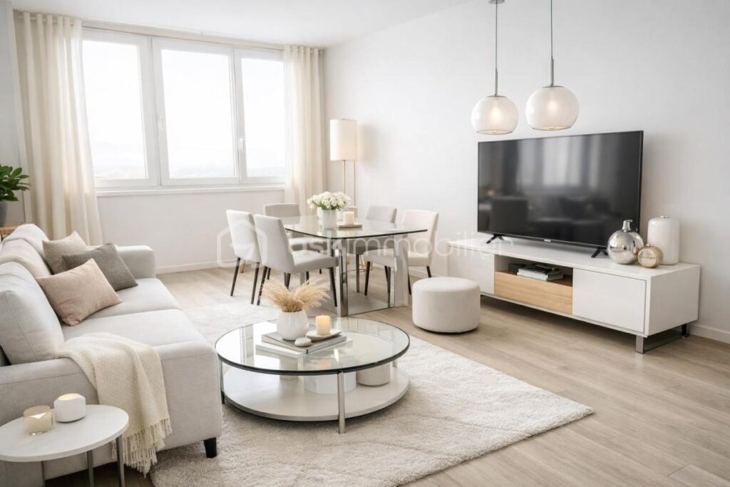 Paris 13ème – 2 pièces calme, lumineux sans vis à vis avec parking et cave – DPE : C – 2 pièces – 1 chambre – 42 m²