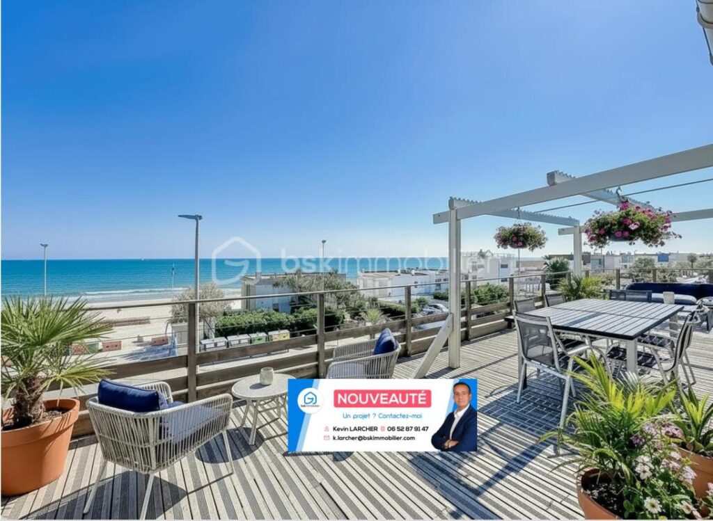 UNIQUE *** Magnifique Appartement T5 de 160m2 avec terrasse de 50m2 Vue Mer à PALAVAS *** – 5 pièces – 3 chambres – 160 m²