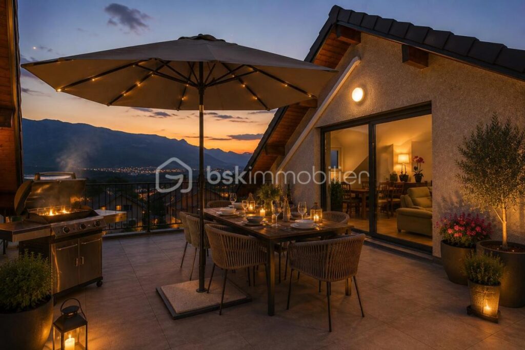 Magnifique T4 avec terrasses panoramiques – Viviers-du-Lac ✨ – 4 pièces – 3 chambres – 89 m²