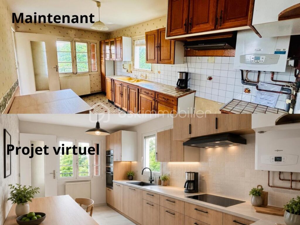 Maison de ville – 4 pièces – 2 chambres – 98 m²