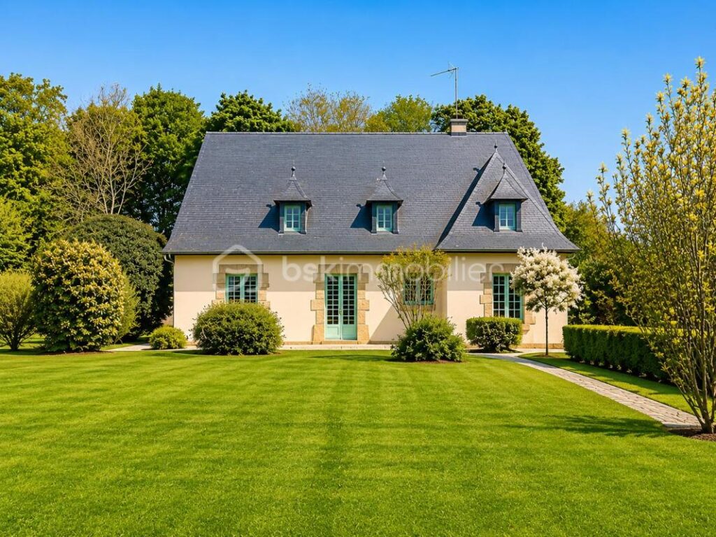 Maison de bourg de plain-pied de 107m2 Boistrudan – 4 pièces – 2 chambres – 107 m²