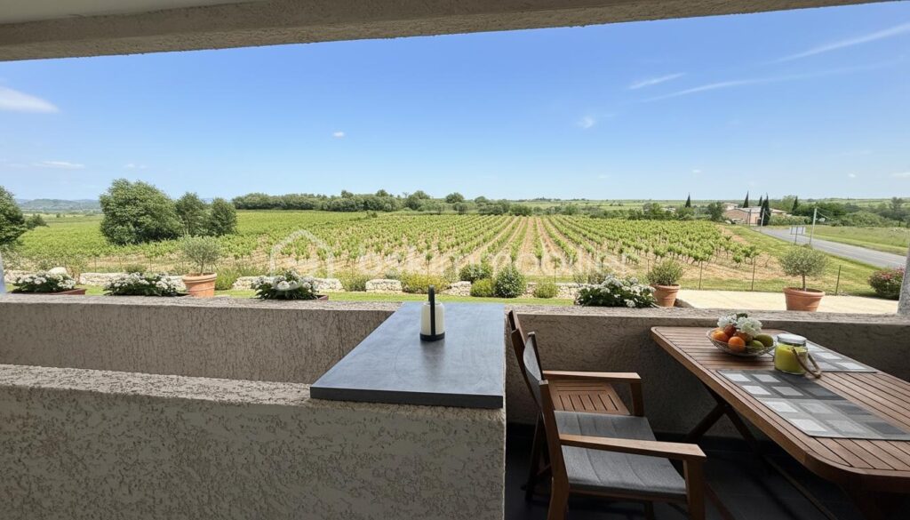 T3 de 60 m2 à 10 minutes de PEZENAS – 3 pièces – 2 chambres – 60 m²