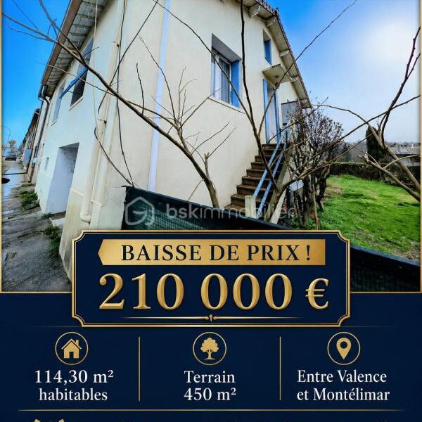 Maison à vendre à Saulce sur rhone