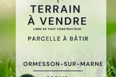 Terrain à vendre à Ormesson sur marne