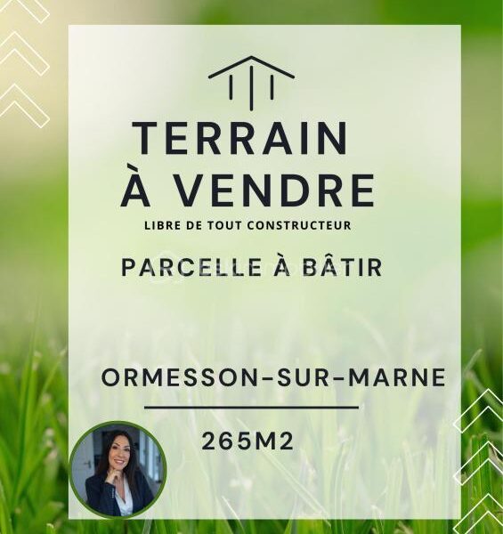 Terrain à vendre à Ormesson sur marne