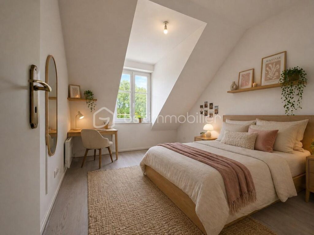 COUP DE CŒUR – DUPLEX DERNIER ÉTAGE – CENTRE MAGNY-LE-HONGRE – VUE PARC + PARKING – 3 pièces – 2 chambres – 61 m²
