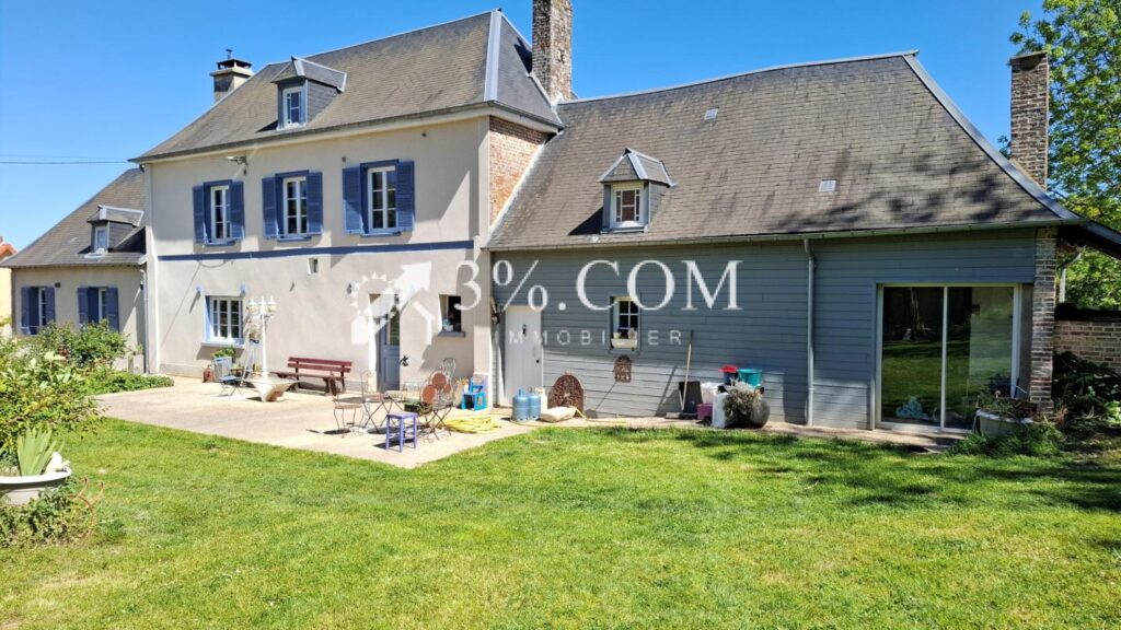 Secteur FONTAINE SUR SOMME : PROPRIETE avec dépendances et j – 8 pièces – 4 chambres – 182 m²