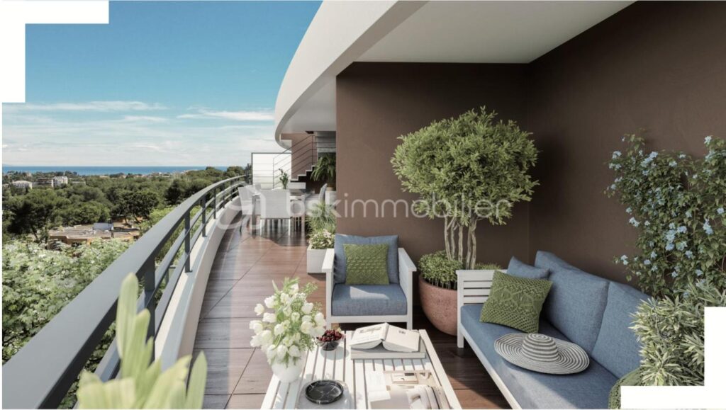 ANTIBES – 3P NEUF AVEC VUE MER, TERRASSE ET PISCINE ROOFTOP – 3 pièces – 2 chambres – 75 m²