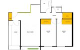 3 pièces lumineux au dernier étage avec vue dégagée et balcon – 3 pièces – 2 chambres – 52 m²