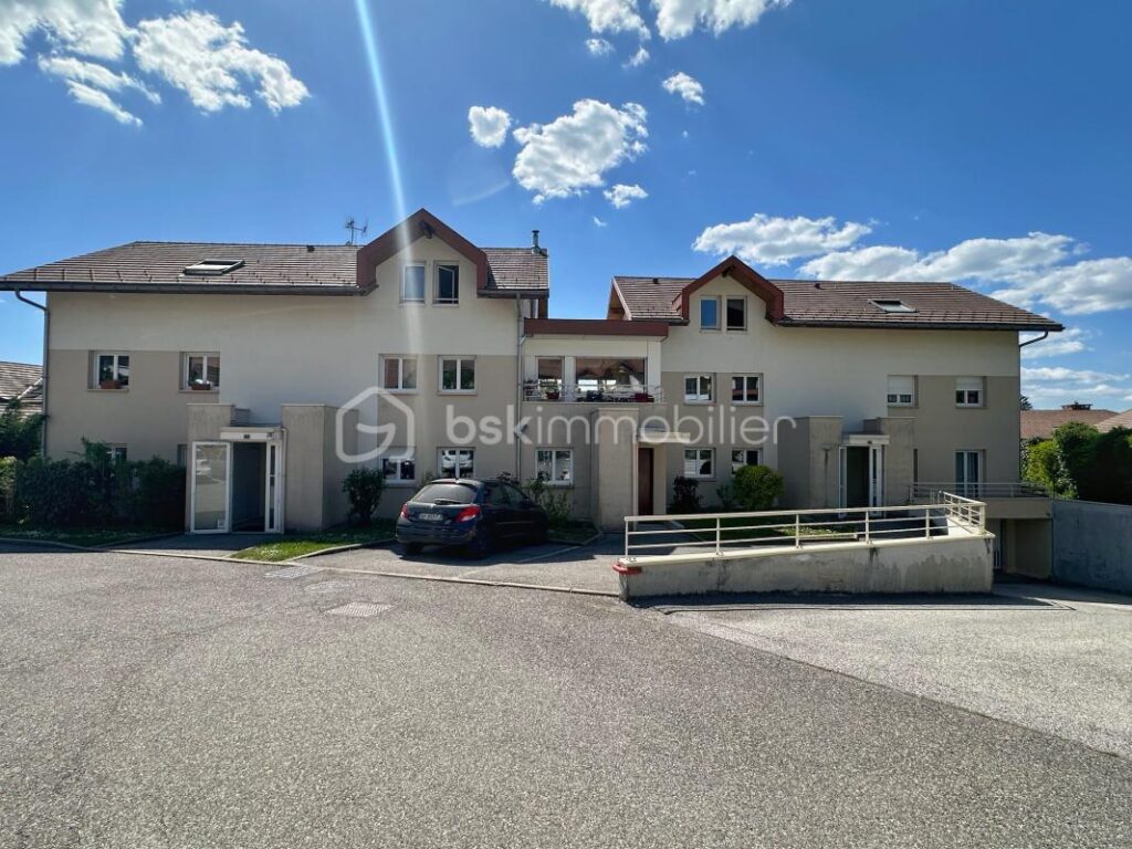 T2 avec jardin et terrasse – Vue dégagée & soleil couchant – Villaz – 2 pièces – 1 chambre – 46 m²