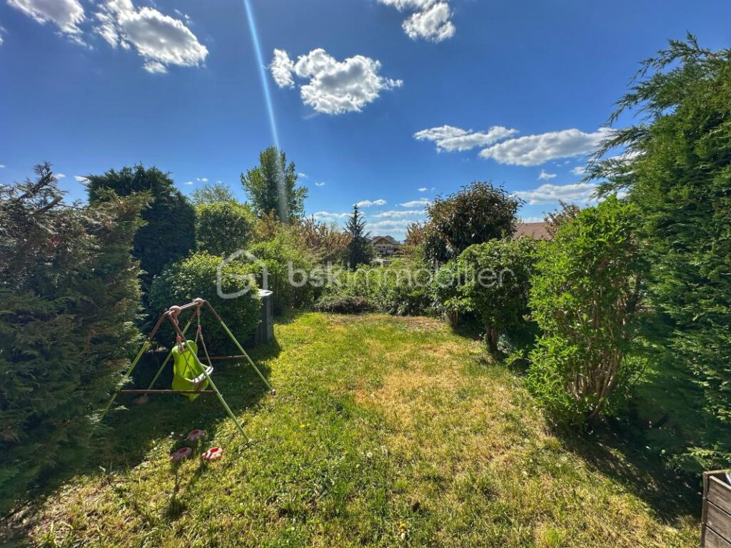 T2 avec jardin et terrasse – Vue dégagée & soleil couchant – Villaz – 2 pièces – 1 chambre – 46 m²