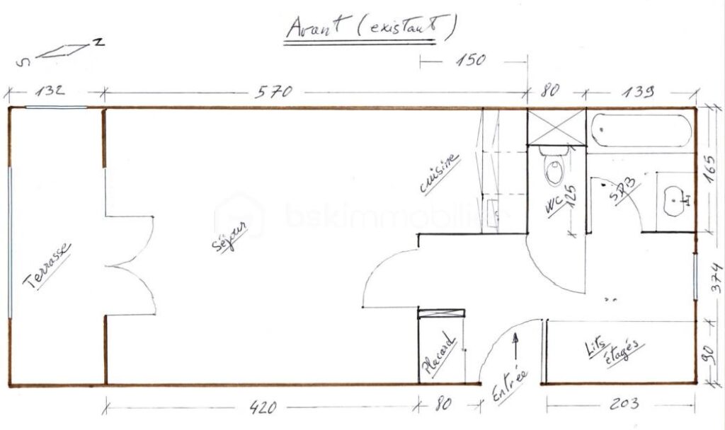 Exclusivité – Baisse de prix, à saisir ! Studio 28 m² vue mer, sans vis-à-vis, au calme absolu – 1 pièce – 1 chambre – 28 m²