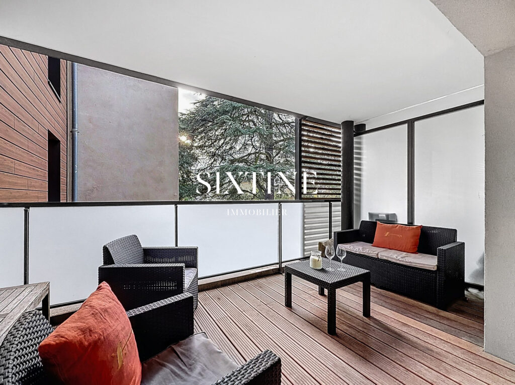 T2 avec balcon et piscine – 2 pièces – 1 chambre – 45.00 m²