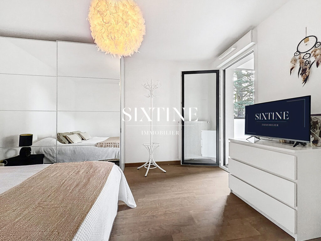 T2 avec balcon et piscine – 2 pièces – 1 chambre – 45.00 m²