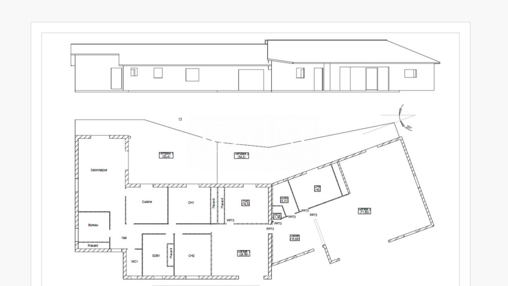 VUE SUR LES MONTAGNES ENNEIGEES – 10 pièces – 4 chambres – 271.00 m²