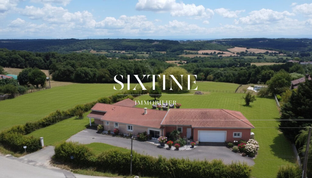 VUE SUR LES MONTAGNES ENNEIGEES – 10 pièces – 4 chambres – 271.00 m²