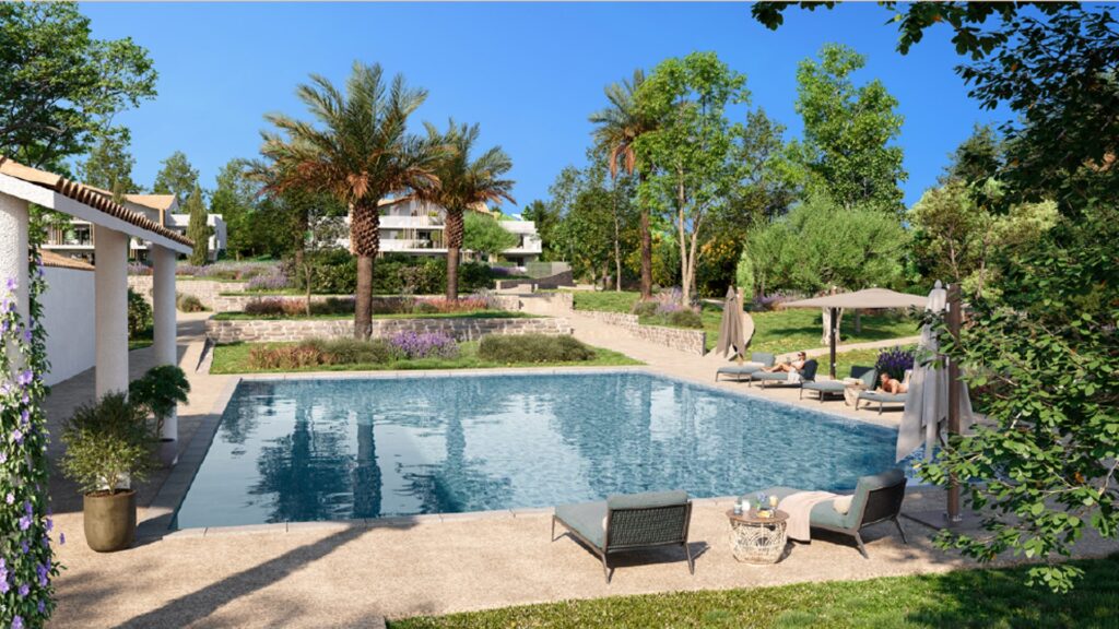 SUPERBE T4 REZ DE JARDIN dans résidence avec PISCINE – 4 pièces – 3 chambres – 97.00 m²
