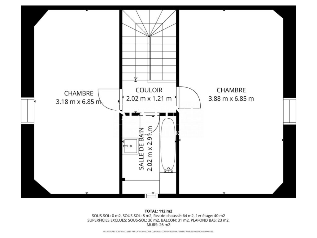 VUE EXCEPTIONNELLE – 5 pièces – 3 chambres – 135.00 m²