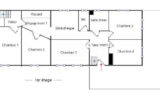 Grande maison familiale proche de Bourgoin – 11 pièces – 8 chambres – 247.00 m²