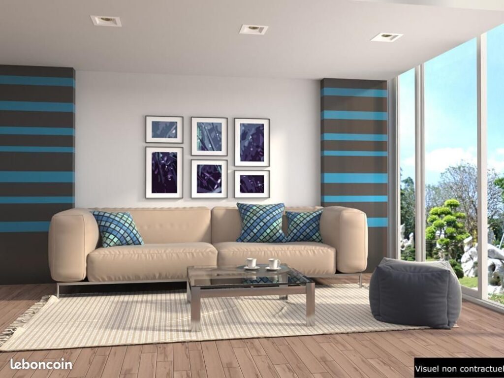 T3 58 m² en dernier étage – 3 pièces – 2 chambres – 57.69 m²