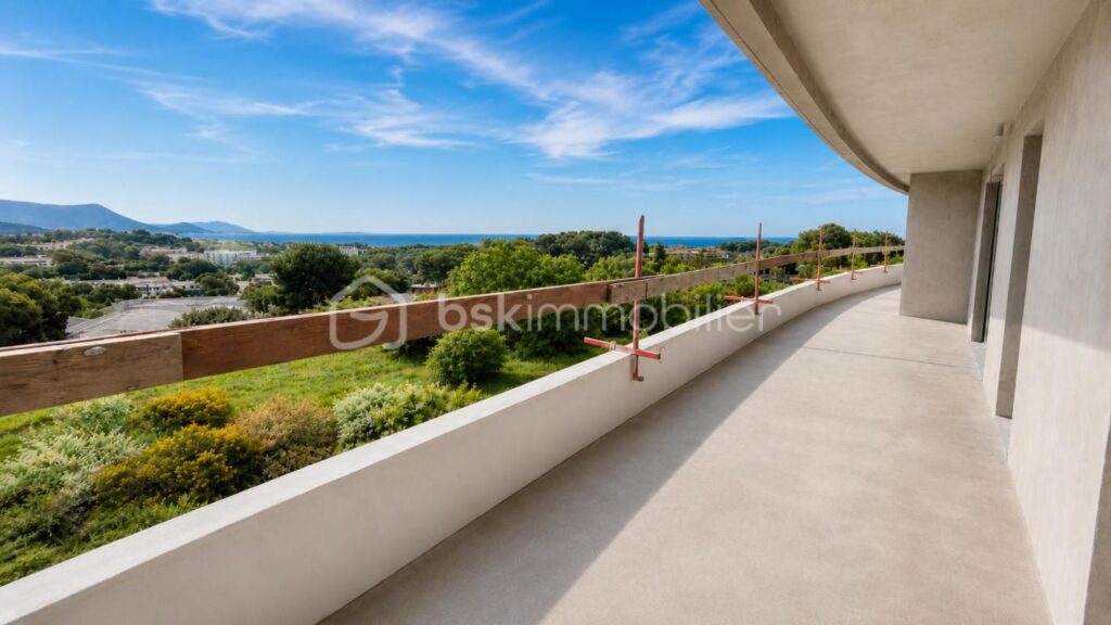 ANTIBES – 3P NEUF AVEC VUE MER, TERRASSE ET PISCINE ROOFTOP – 3 pièces – 2 chambres – 75 m²