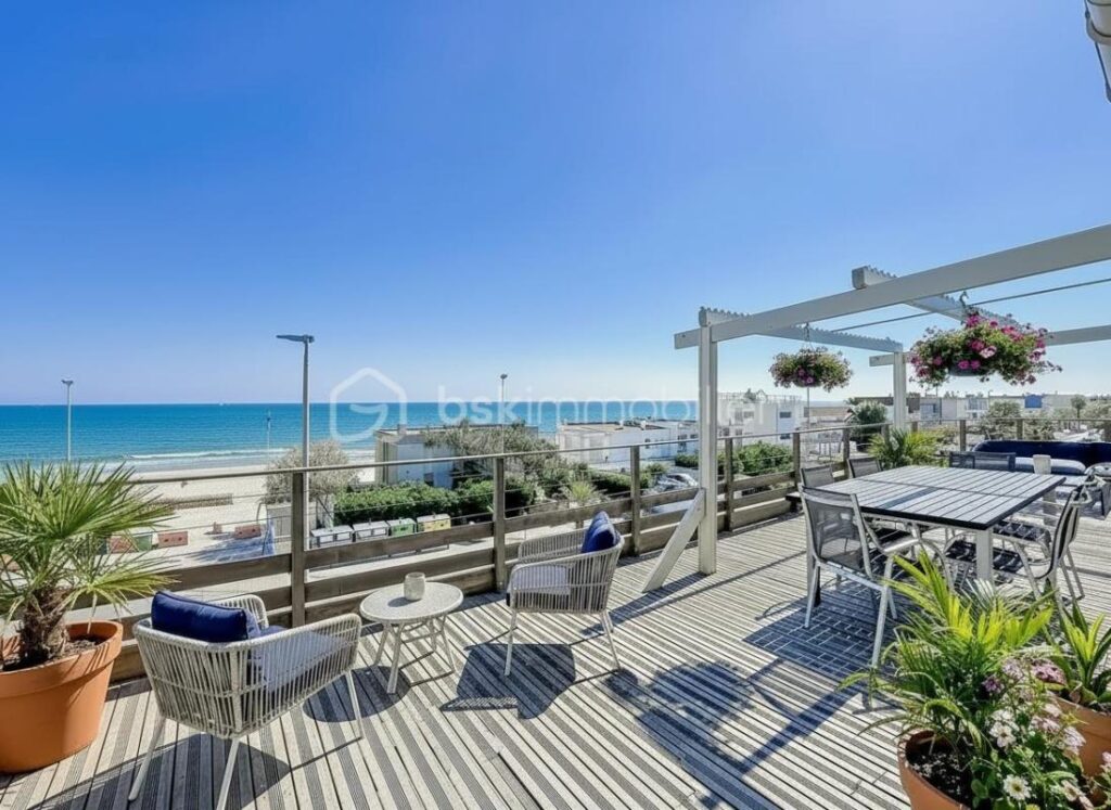 UNIQUE *** Magnifique Appartement T5 de 160m2 avec terrasse de 50m2 Vue Mer à PALAVAS *** – 5 pièces – 3 chambres – 160 m²