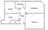 Appartement 3 pièces avec toit terrasse de 60 m2 – 3 pièces – 2 chambres – 60 m²