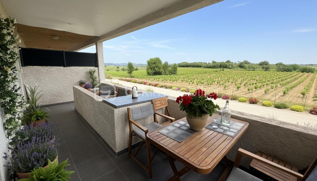 T3 de 60 m2 à 10 minutes de PEZENAS – 3 pièces – 2 chambres – 60 m²