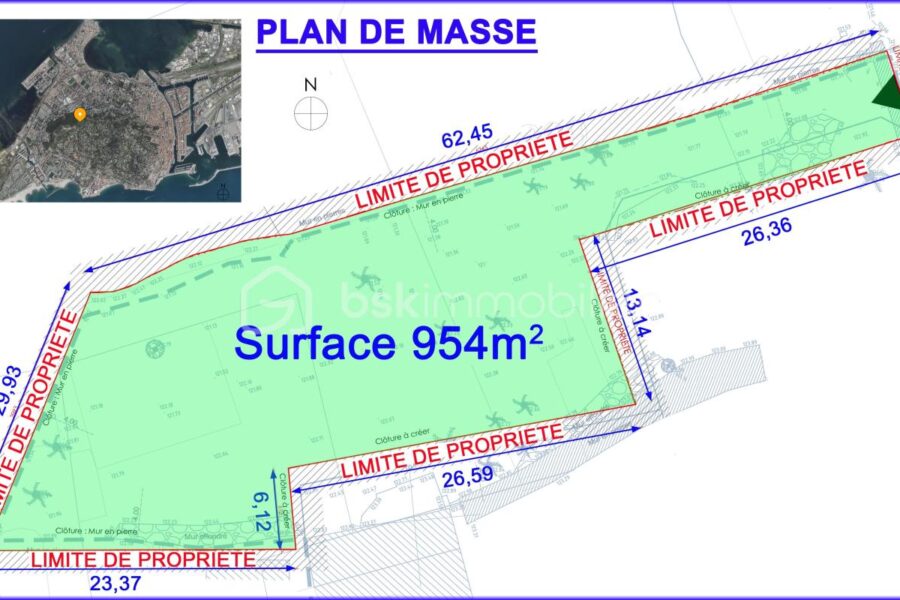 Terrain à vendre à Sete