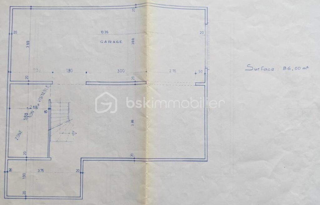 Maison familiale 5 pièces sur 3 niveaux – 137 m² – total surface au sol 250 m2 – Terrain 616m2 – Osny (95) – 5 pièces – 4 chambres – 137 m²