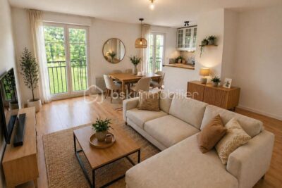 COUP DE CŒUR – DUPLEX DERNIER ÉTAGE – CENTRE MAGNY-LE-HONGRE – VUE PARC + PARKING – 3 pièces – 2 chambres – 61 m²