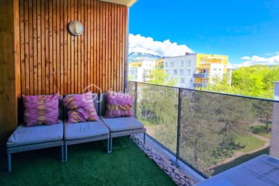 Grenoble 38100 – Appartement T4 meublé avec terrasse, cave et garage possible en sus – 4 pièces – 3 chambres – 75 m²