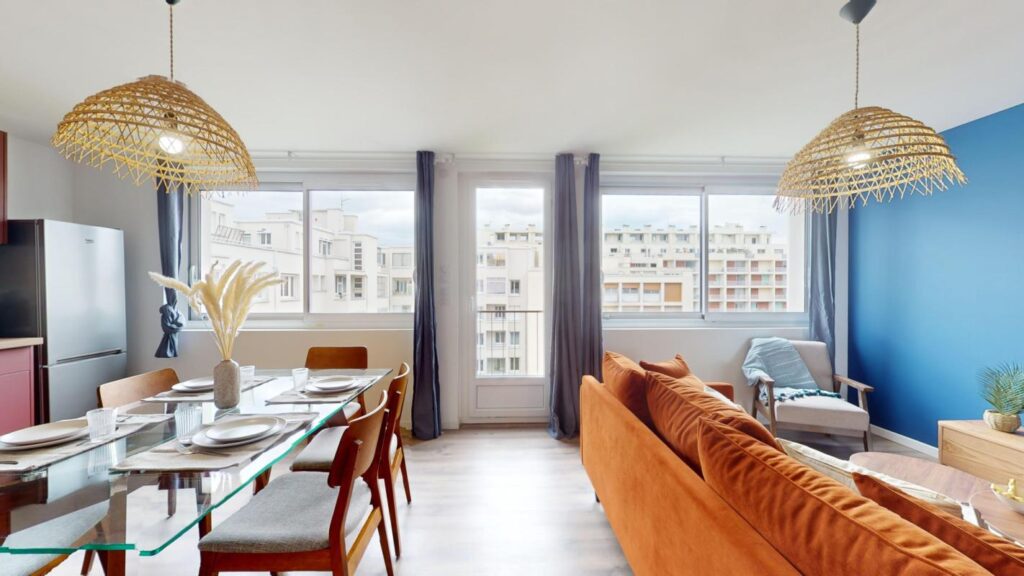 Colocation meublée équipée 4 chambres – 5 pièces – 4 chambres – 89 m²