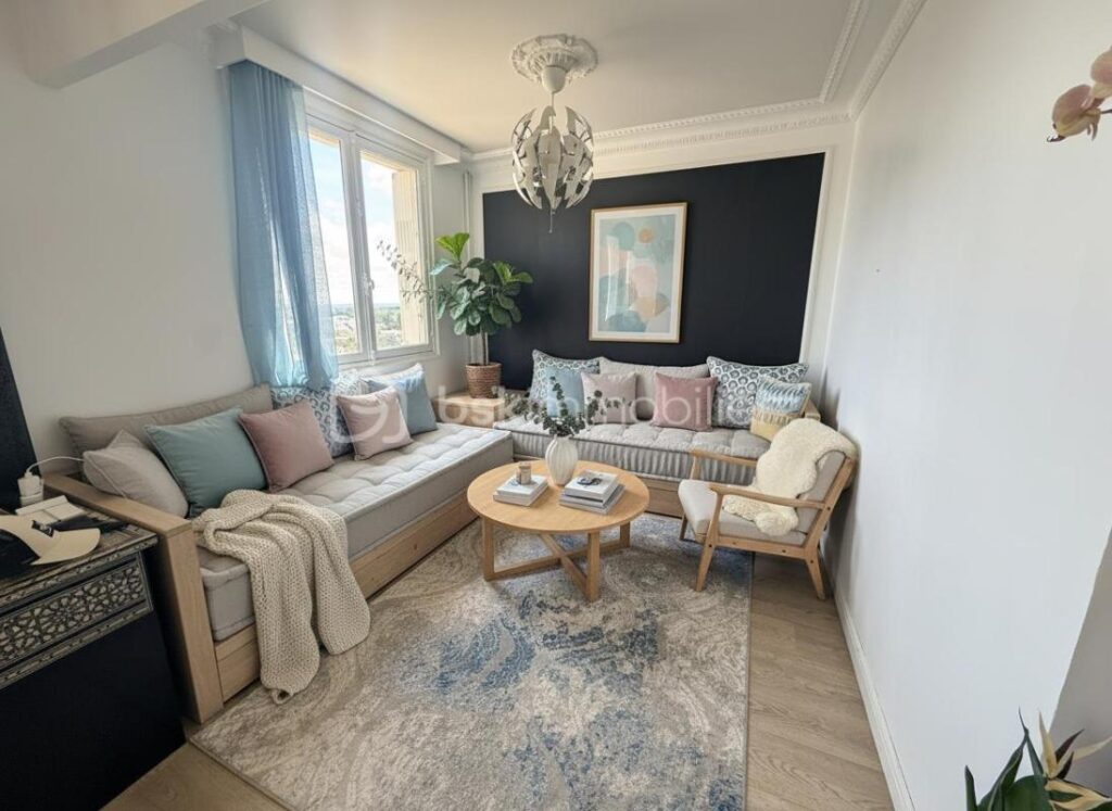 ✨ Vue imprenable – 8ème étage – Fort potentiel à deux pas de Rennes ✨ – 4 pièces – 3 chambres – 65 m²