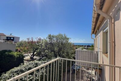 Appartement 2 pièces entièrement rénové avec vue mer – à 200 m de la plage – 2 pièces – 1 chambre – 19 m²