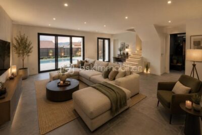Magnifique villa contemporaine avec piscine – 6 pièces – 5 chambres – 150 m²